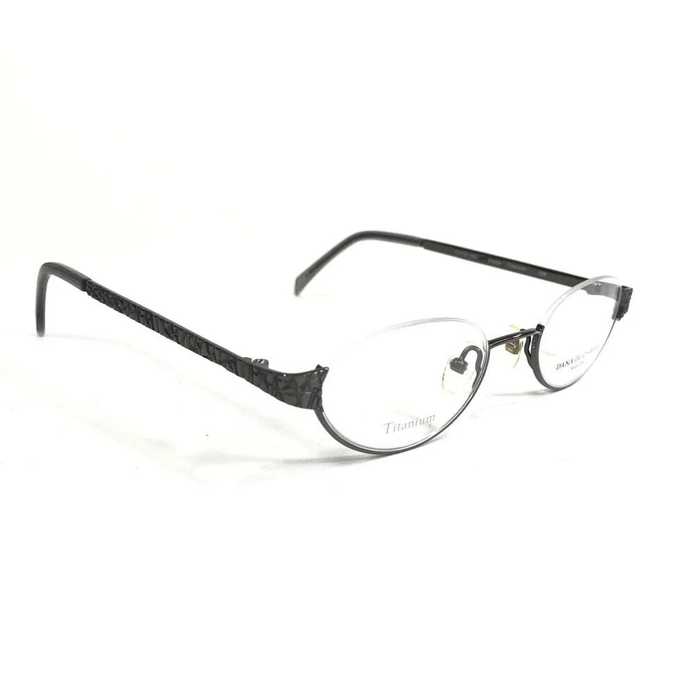 Dana Buchman Eyeglasses Frames Eloise GM Gray Round Half Rim 47-21-145